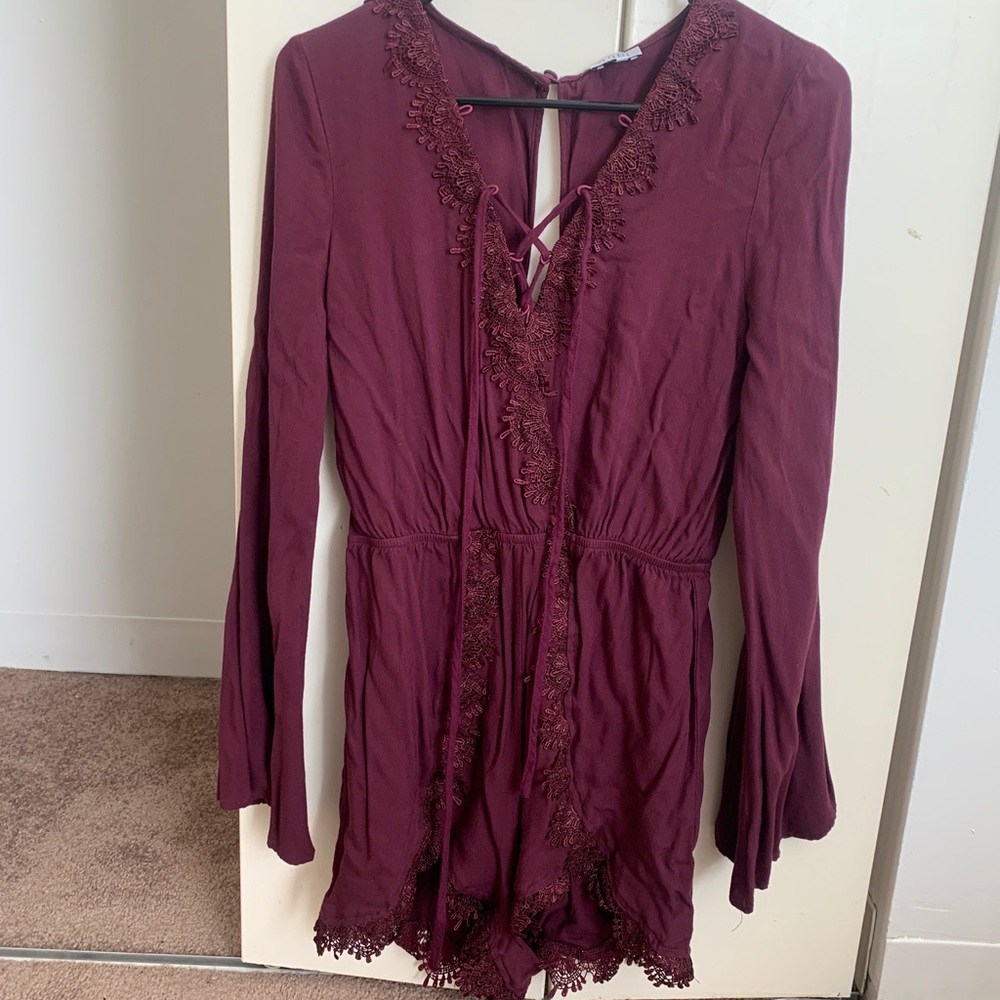 Maroon romper